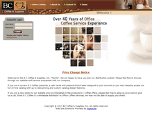 Tablet Screenshot of bc-coffee.com